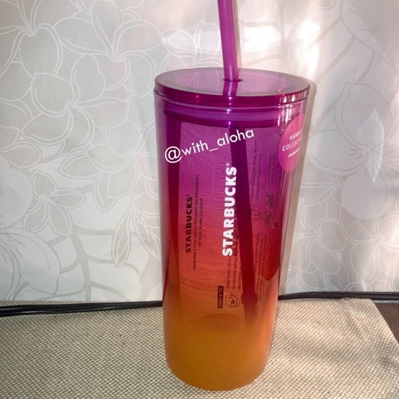 ⚡️NEW⚡️💖Starbucks HAWAII Ombre Glass Tumbler - Picture 3 of 3
